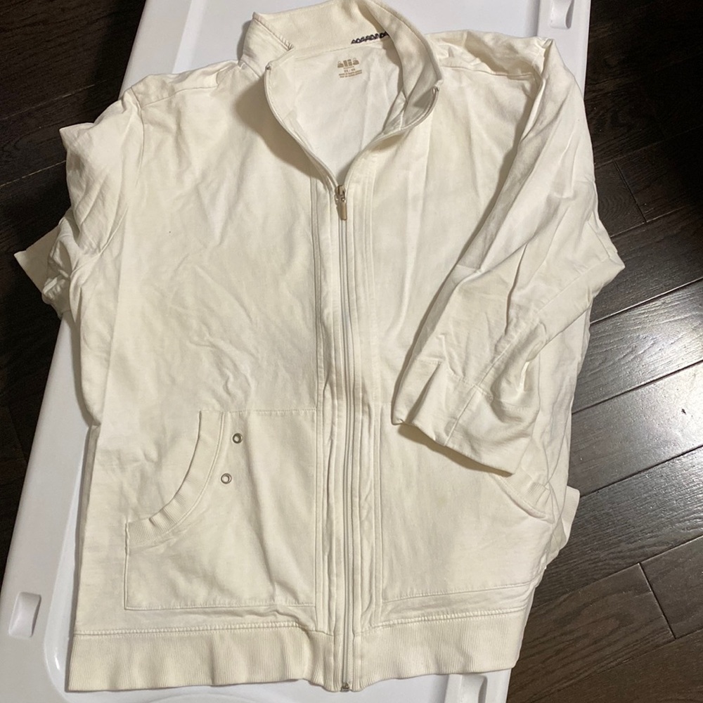 Alia woman 2X zip sweat- jacket